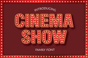Cinema Show Font: Bold Display Type for Creative Projects