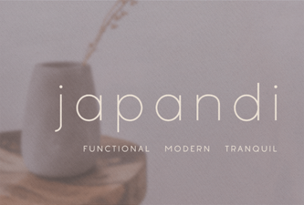 Minimalist Japandi Typeface for Harmonious Design