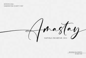 Amastay Font - Elegant Script Font Free Download