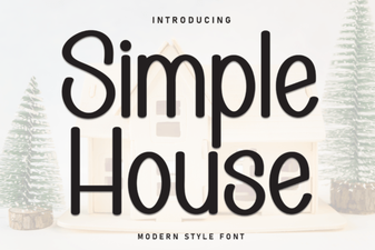 Simple House Font for Cozy and Minimal Design Projects