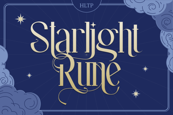 Starlight Rune Font for Mystical Design Projects